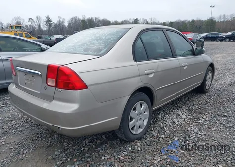2001 Honda Civic Ex from USA, damaged, VIN 1HGES25701L021496